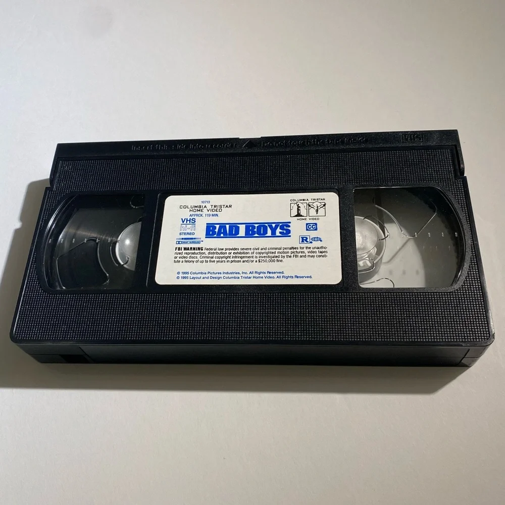VHS Box Office Hits 1995 Bad Boys Movie Martin Lawrence, Will Smith Film